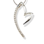 Open Heart Pendant with Cubic Zirconias